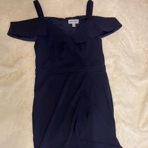 Shelby and Palmer size 8 navy blue high low dress